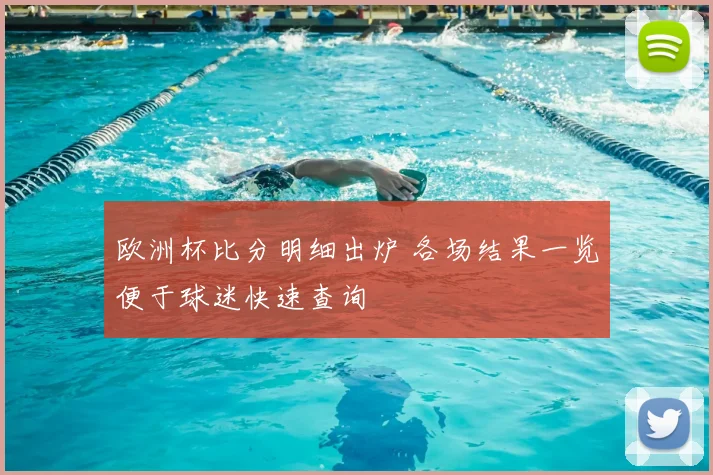 欧洲杯比分明细出炉 各场结果一览便于球迷快速查询