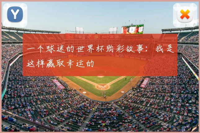 一个球迷的世界杯购彩故事：我是这样赢取幸运的